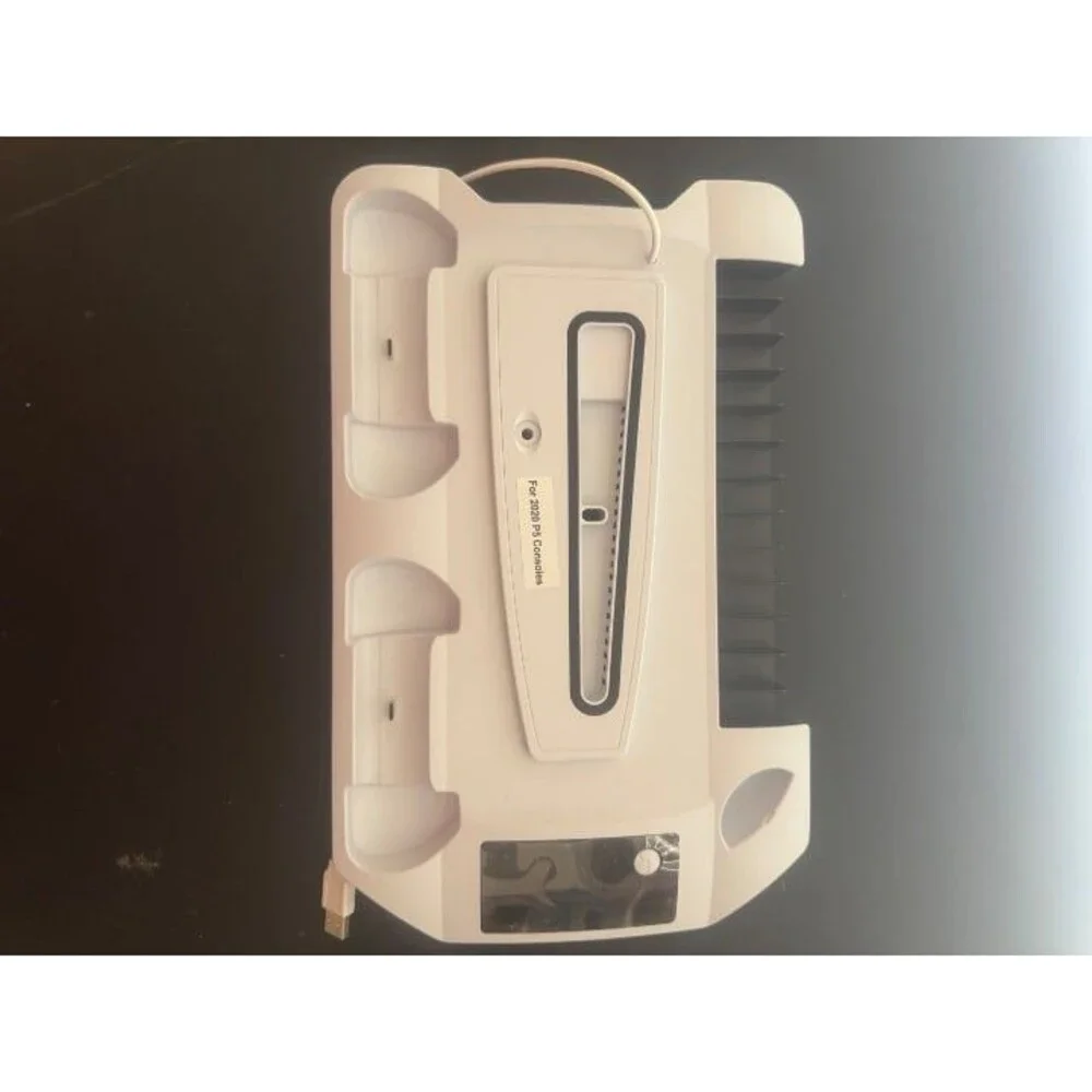 Vertical PS5 Charger Stand with 3-Speed Cooling Fan